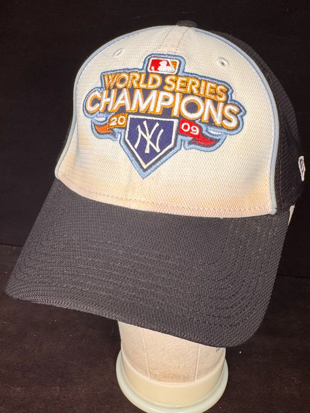 New Era Two-Tone Black and Cream World Series Champions Cap